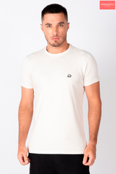 CAMISETA MAS MC SUEDINE AEROPOSTALE CREME