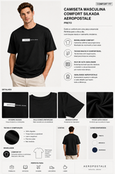 CAMISETA MAS MC COMFORT SILKADA PRETO