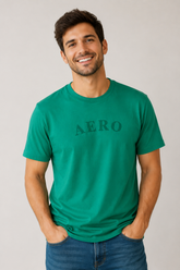 CAMISETA MASC MC A87 AEROPOSTALE VERDE