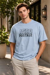 CAMISETA OVERSIZE SILKADA AEROPOSTALE AZUL