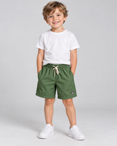 BERMUDA MAS KIDS ALFA PREMIUM VISCOSE VERDE OLIVA