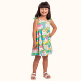 VESTIDO ALCA BAB EST FLORESTA ESTAMPADO VERDE