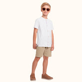 CONJ MAS CAM GOLA PADRE BOT E BERM MLT BRANCO/CAMELO