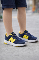 TENIS NB 578 JUVENIL MARINHO/AMARELO NEON