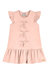 VESTIDO COTTON LEVE DET LACOS FRENTE ROSA CLARO