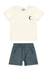 CONJ MAS CAM SUEDINE C RELEVO E BERM MLT OFF WHITE