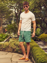 SHORT LINHO MASC LISO VERDE FLORESTA