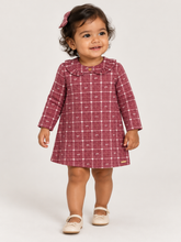 VESTIDO ML MOLECOTTON FELPADO DIGITAL BORDO
