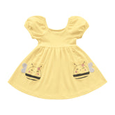 VESTIDO BB MC ELAST ML FAVO BOLSO ABELHA AMARELO