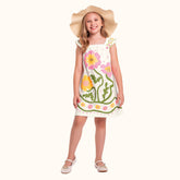 VESTIDO ALCA BAB EST FLORES PINTADAS MARFIM