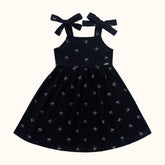 VESTIDO ALCA AMARRACAO EST LACOS PRETO
