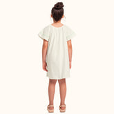 VESTIDO MC DET BORD EST TUCANOS E CAJUS MARFIM