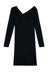 VESTIDO ML CURTO CANELADO VANCOUVER PRETO