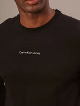 NOVO CAMISETA CKJ MAS ML LOGO CENTRALIZADO PRETO