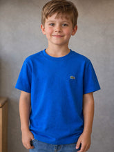 CAMISETA MAS KIDS MC LACOSTE CORE AZUL ROYAL C4X