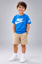 CAMISETA NIKE KIDS MAS FTR EVERGREEN AZUL CLARO B9F
