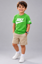 CAMISETA NIKE KIDS MAS FTR EVERGREEN VERDE LIMAO EAU