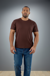 CAMISETA MAS MC ESSENCIAL OGOCHI MARROM ESCURO 1109