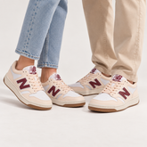 TENIS NB BB480L UNISEX NEW BALANCE ROSA CLARO/BRANCO/VINHO