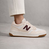 TENIS NB BB480L UNISEX NEW BALANCE ROSA CLARO/BRANCO/VINHO