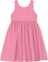 VESTIDO ALCA STRASS E LACOS COSTA TRICOL CASHMERE ROSA