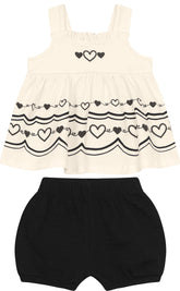 CONJ FEM BATA EST BARRA E SHORT ANARRUGA OFF WHITE