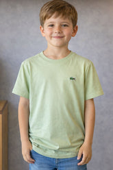 CAMISETA MAS KIDS MC LACOSTE CORE VERDE CLARO UYB