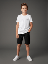 CAMISETA MAS CKJ KIDS LOGO PEITO BRANCO