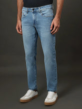 CALCA CKJ MAS JEANS SKINNY 5 POCKETS AZUL CLARO