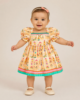 VESTIDO E CALCINHA MEU CASTELO DET ELAST AREIA