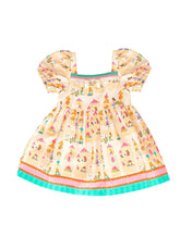 VESTIDO E CALCINHA MEU CASTELO DET ELAST AREIA