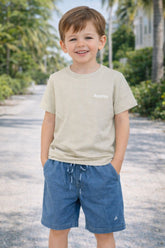 CAMISETA MAS MC ARAMIS INF EST CIRCULO CAQUI