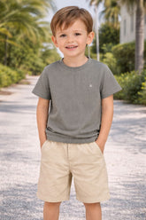 CAMISETA MAS MC ARAMIS INF TEXTURA CHARUTO