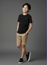 CAMISETA MAS CKJ KIDS LOGO PEITO PRETO