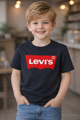 CAMISETA MC LEVIS KIDS BATWING PRETO