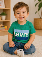 CAMISETA MC LEVIS KIDS SPORTSWEAR LOGO VERDE