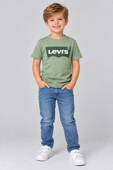 CAMISETA MC LEVIS KIDS BATWING VERDE CLARO FAF
