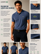 POLO MASC MC LACOSTE AZUL ESCURO 5I1