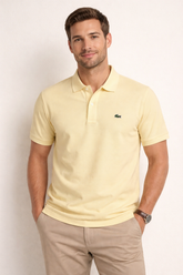 POLO MASC MC LACOSTE AMARELO 107