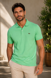 POLO MASC MC LACOSTE VERDE 132