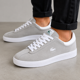 TENIS MASC BASESHOT LACOSTE CINZA/BRANCO 25Y