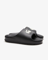 CHINELO SLIDE LACOSTE PRETO