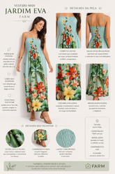 VESTIDO MIDI JARDIM EVA FARM VERDE