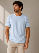 CAMISETA MAS MC VINTAGE STAMPS AQUA MARINE