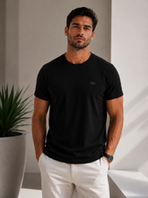 CAMISETA MAS MC LOGO LACOSTE PRETO 031