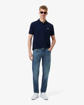 CALCA JEANS MAS DENIM LACOSTE AZUL ESCURO MK9
