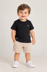 CAMISETA ESSENCIAL TEE BASICA UM MAIS UM PRETO