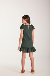 VESTIDO MALHA ALG MANGA FORMATO LACO MILITAR