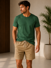 BERMUDA MAS 100 ALG SARJA PREMIUM MEDIO VERDE MUSGO