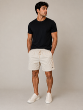 BERMUDA MAS 100 ALG TIPO LINHO OFF WHITE